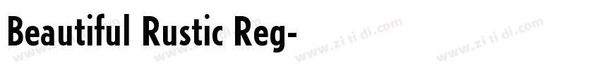 Beautiful Rustic Reg字体转换